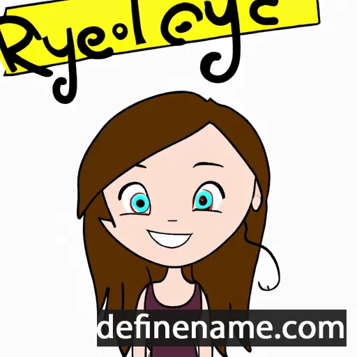 cartoon of the name Ryeleigh