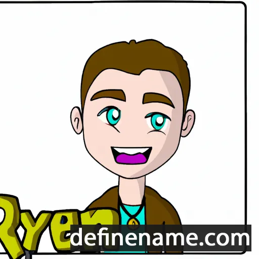 cartoon of the name Ryen