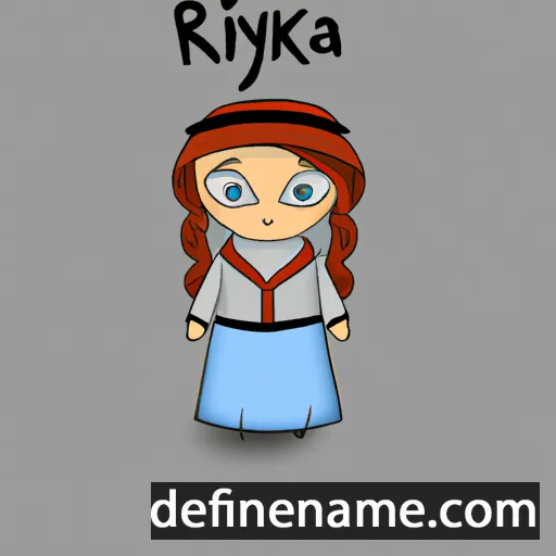 cartoon of the name Ryfka