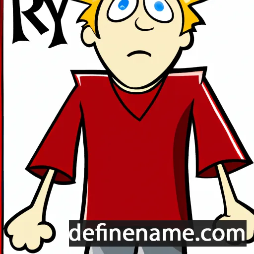 cartoon of the name Rykve