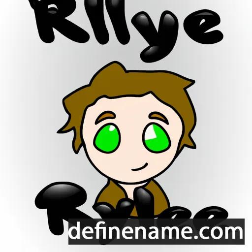 cartoon of the name Rylehe