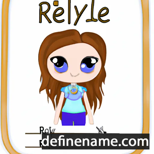 cartoon of the name Rylei