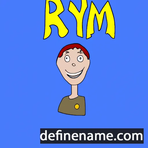 cartoon of the name Rym