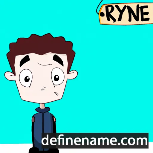 cartoon of the name Ryne