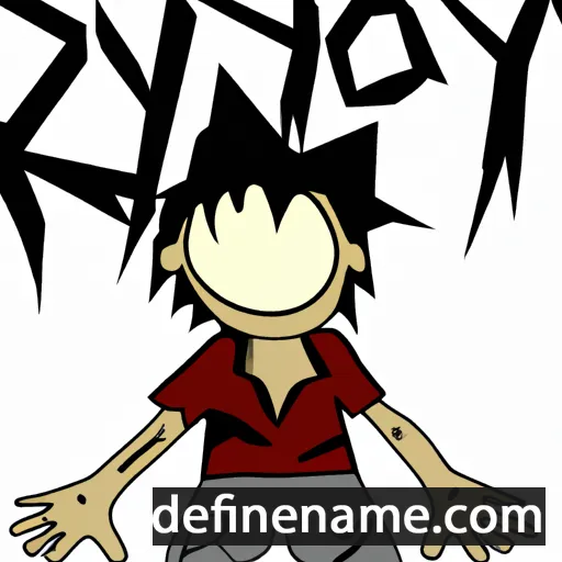 cartoon of the name Ryoh