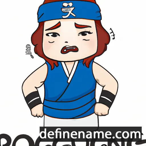 cartoon of the name Ryu-sang