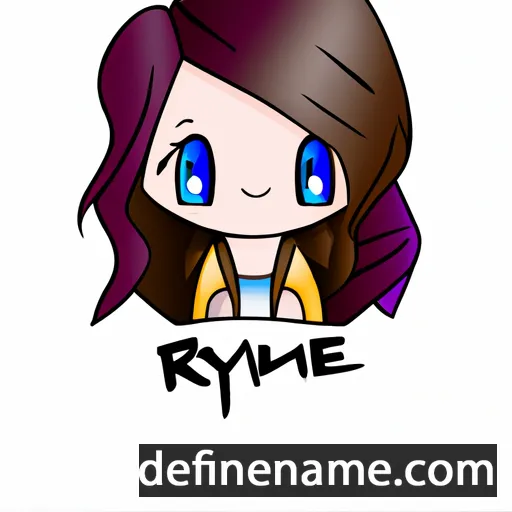 cartoon of the name Ryyne