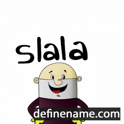 cartoon of the name Šala