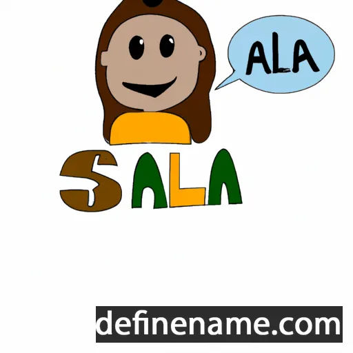 cartoon of the name Sálá