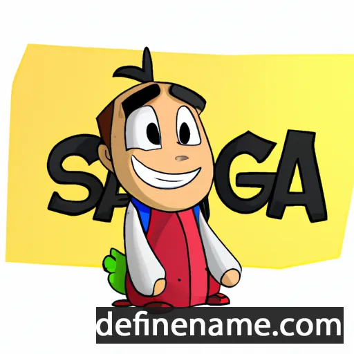 cartoon of the name Säğiđä