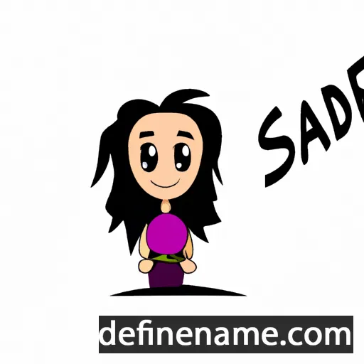 cartoon of the name Sadee