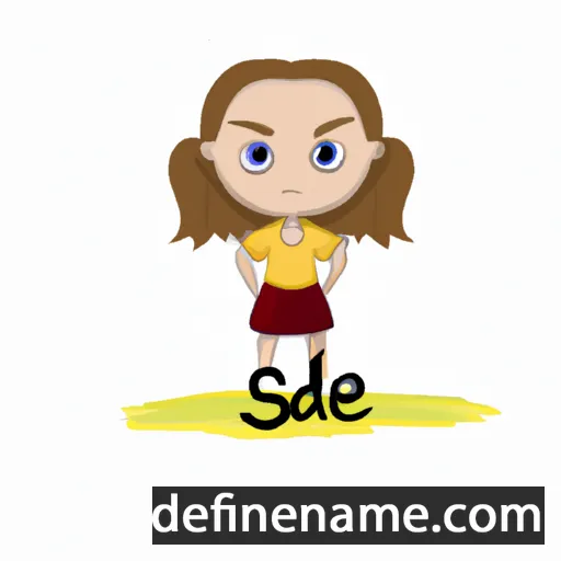 cartoon of the name Sadie