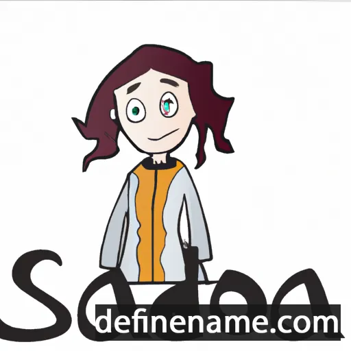 cartoon of the name Sadona