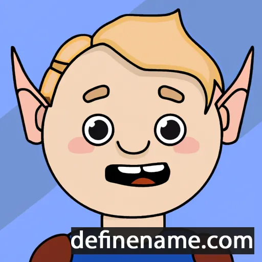 cartoon of the name Sæfinn