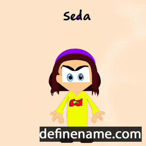 cartoon of the name Saeda