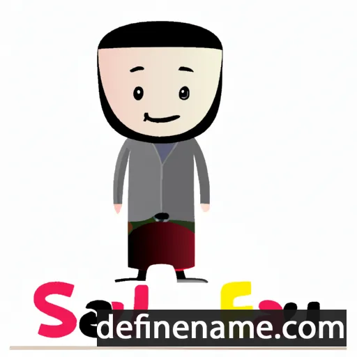 cartoon of the name Saeful