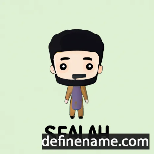 cartoon of the name Saefullah