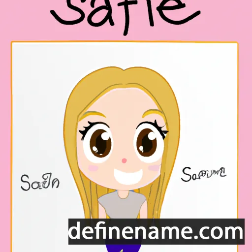 cartoon of the name Saffie