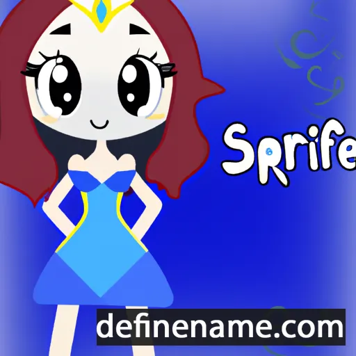 cartoon of the name Safire