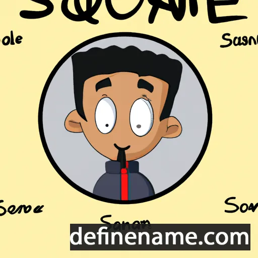 cartoon of the name Safouane