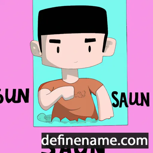 cartoon of the name Safuan