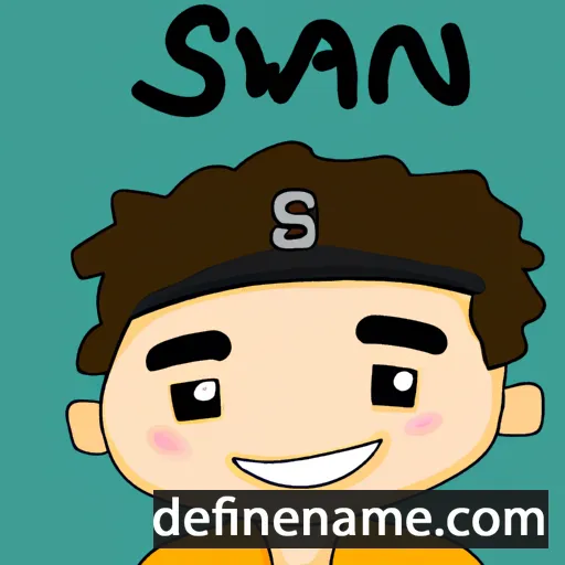 cartoon of the name Safwan