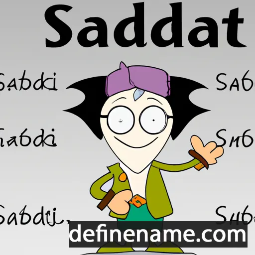 cartoon of the name Sagidat