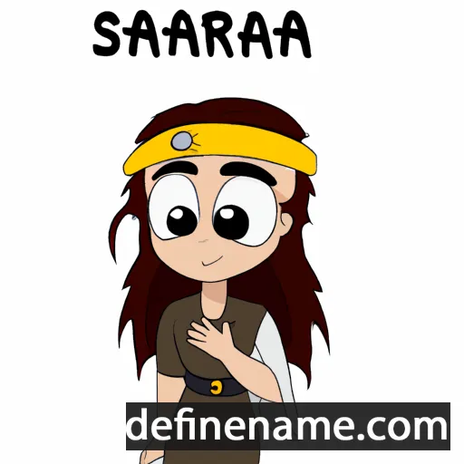 cartoon of the name Saharai