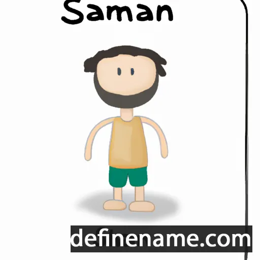 cartoon of the name Sahnan