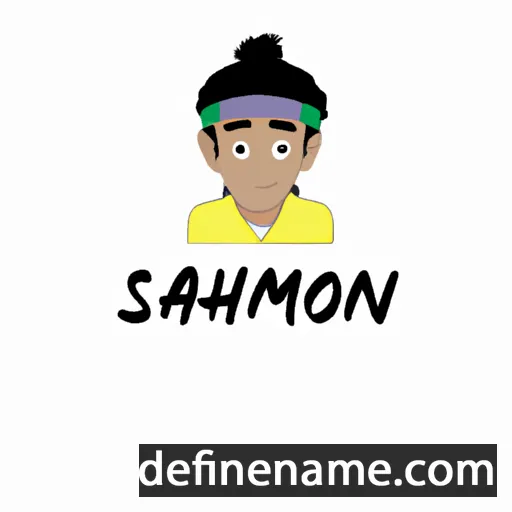 cartoon of the name Sahomi