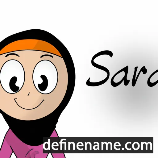 cartoon of the name Sahra