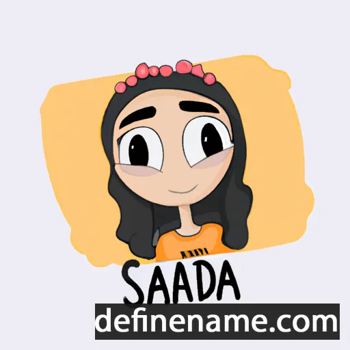 cartoon of the name Saidra