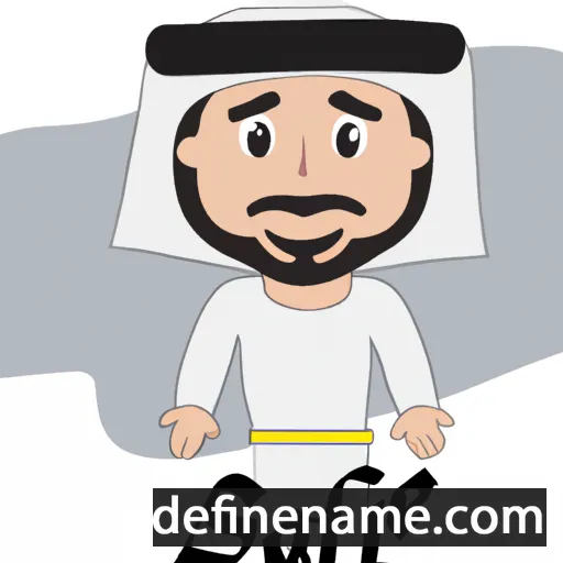 cartoon of the name Saif al-Arab