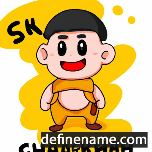 cartoon of the name Saikhanchimeg