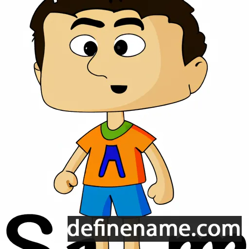 cartoon of the name Saim