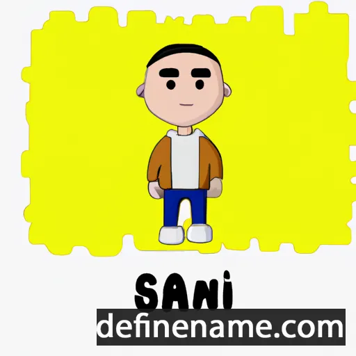 cartoon of the name Sain