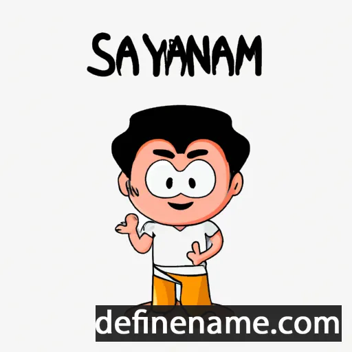 cartoon of the name Sainnyam