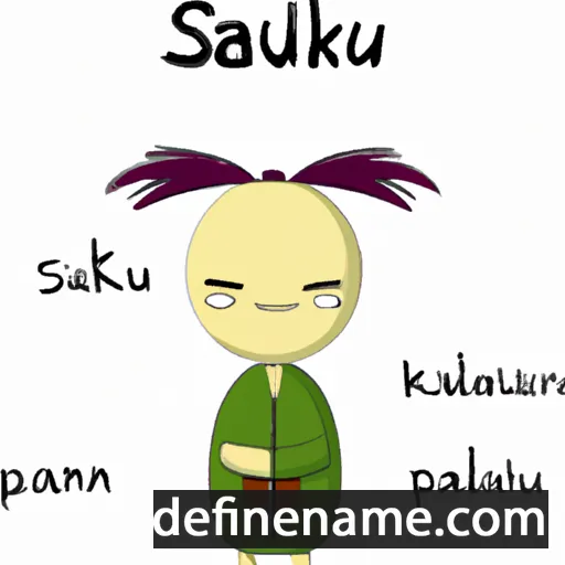 cartoon of the name Sakuliu