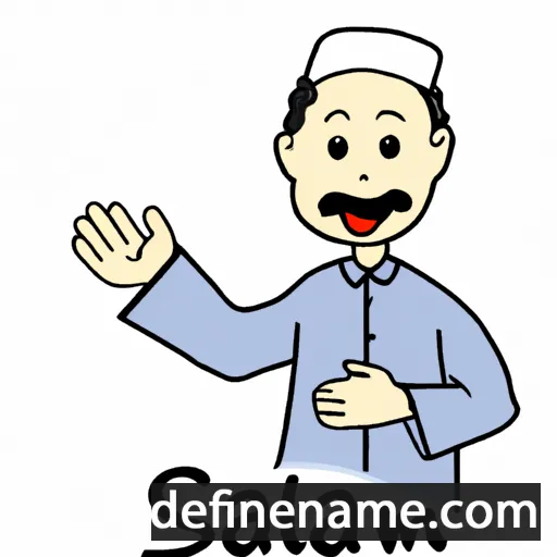 cartoon of the name Salam