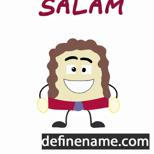 cartoon of the name Salameh