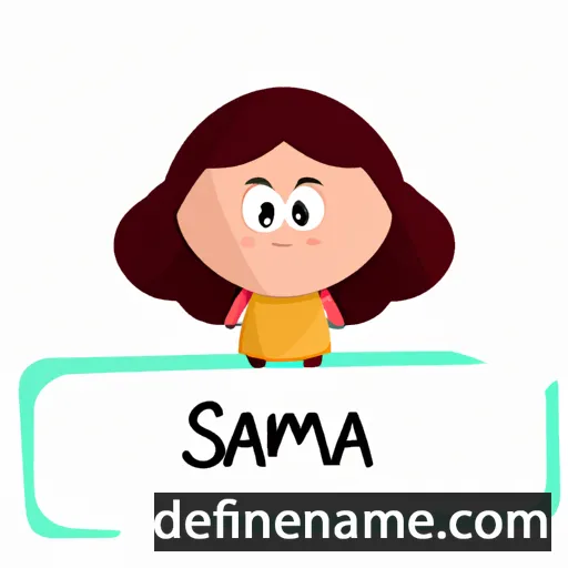 cartoon of the name Şama