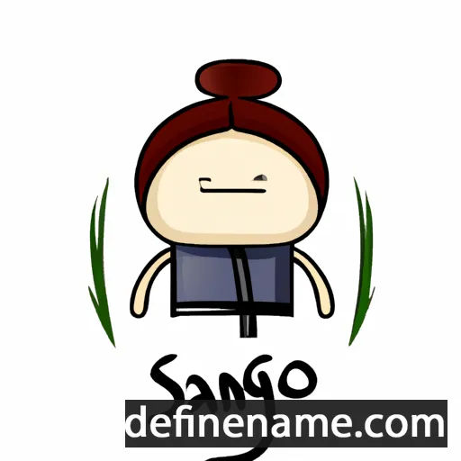 cartoon of the name Sáng