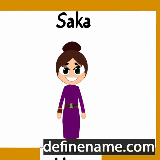 cartoon of the name Salika