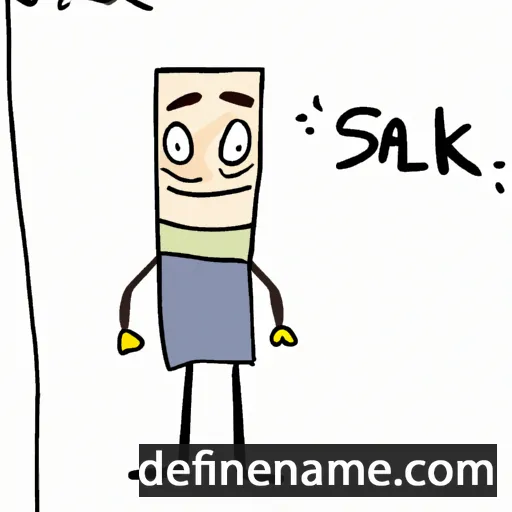 cartoon of the name Salk