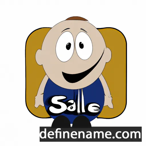 cartoon of the name Salle