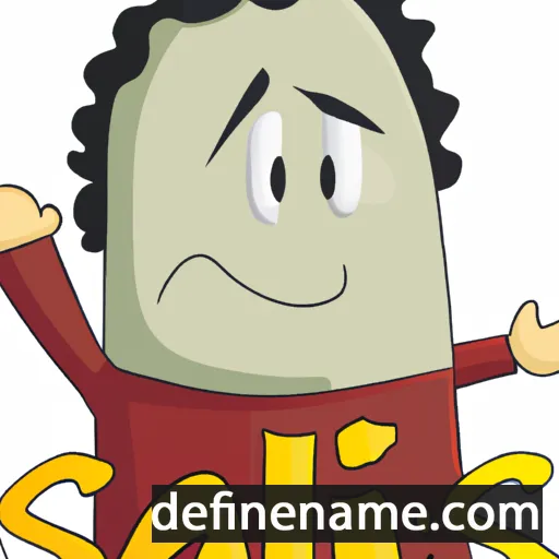 cartoon of the name Salnis