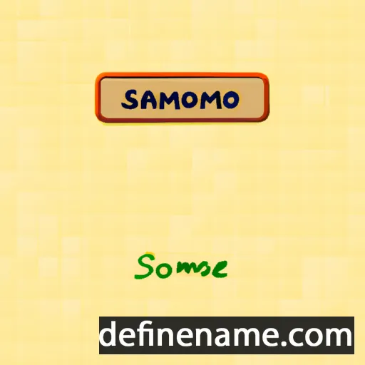 cartoon of the name Salomeea