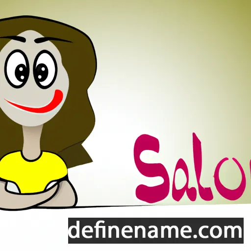 cartoon of the name Salomi