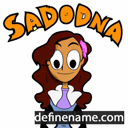 cartoon of the name Salondra