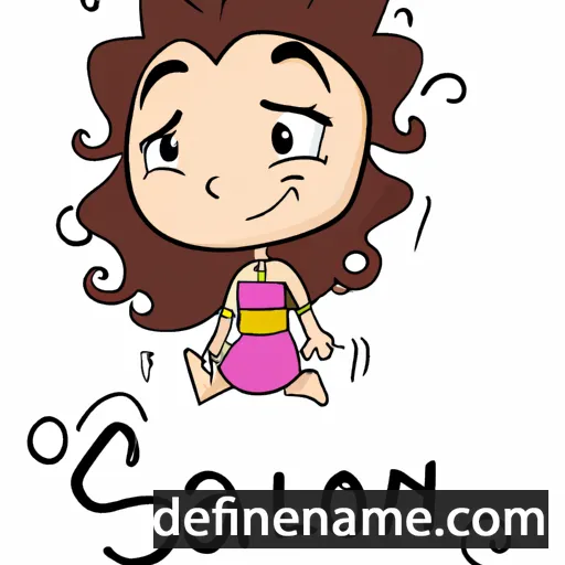 cartoon of the name Saloni